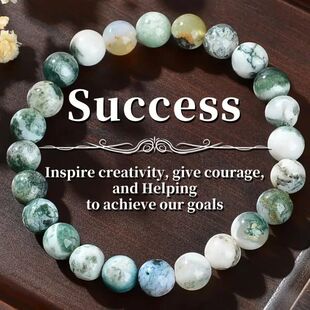 1 Piece Of Depression Healing Crystal Stone Bracelet.