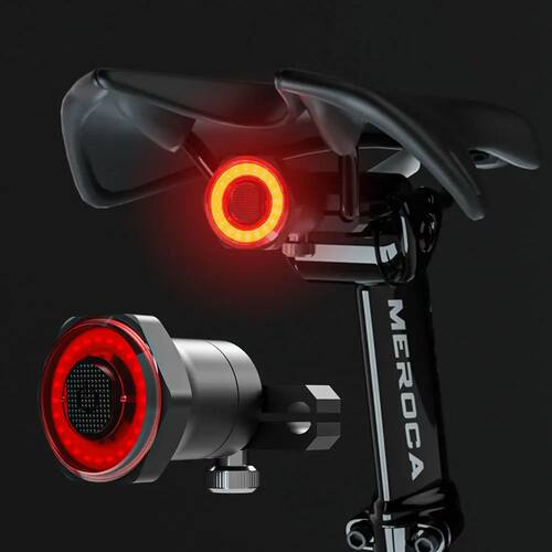 Smart Bicycle Tail Rear Light Auto Start Stop Brake IPX6