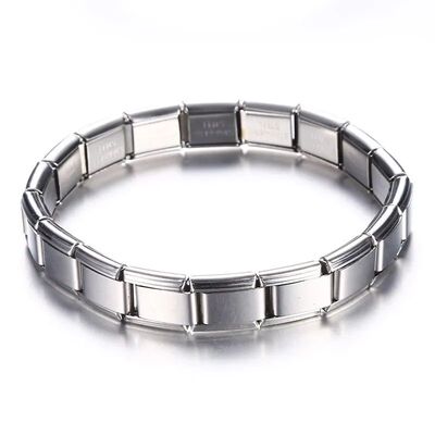 9 mm Wide Stainless Steel Bracelets Simple Trendy Style