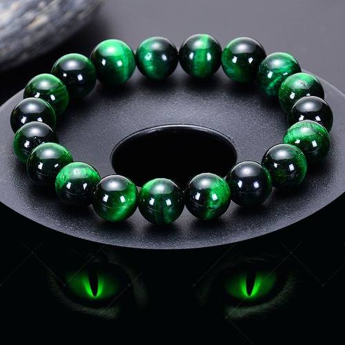 High-quality Natural 5A Tiger Eye Stone Beads Bracelet Men
