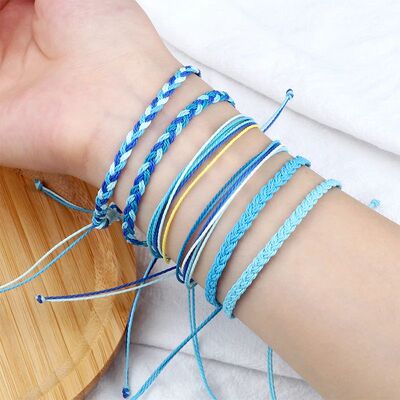 Blue Series Braided Bracelets & Bangles for Women Men