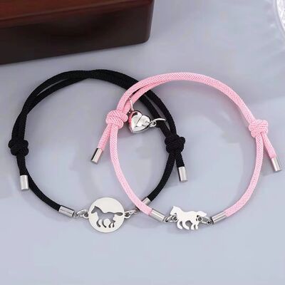 Couple Bracelets For Men And Women Fashion Love Magnetic