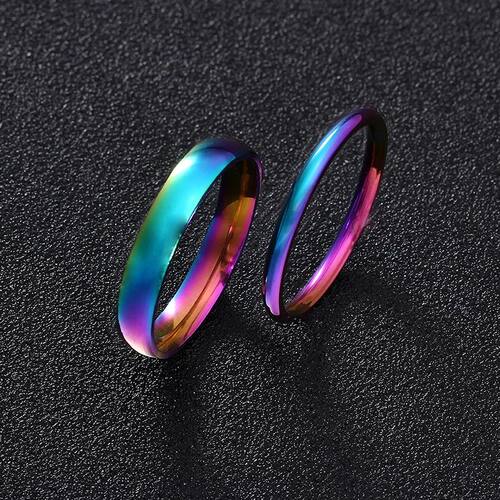 Couple Ring for Women and Man Titanium Steel Lovers Ring