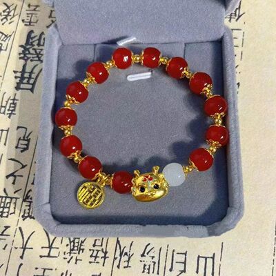 2024 New Zodiac Dragon Red Lucky Beaded Bracelet for Women