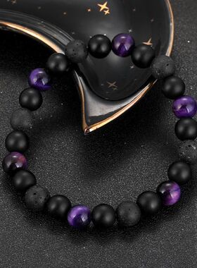Natural Stone Tiger's Eye Black Stone Volcanic Stone