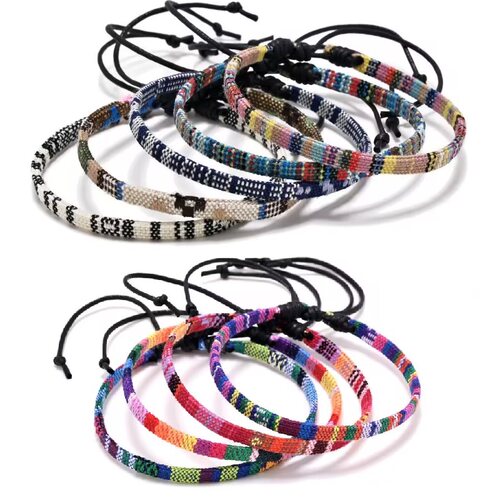 Bohemia Handmade Weave Rope Couple Bracelets For Women Men