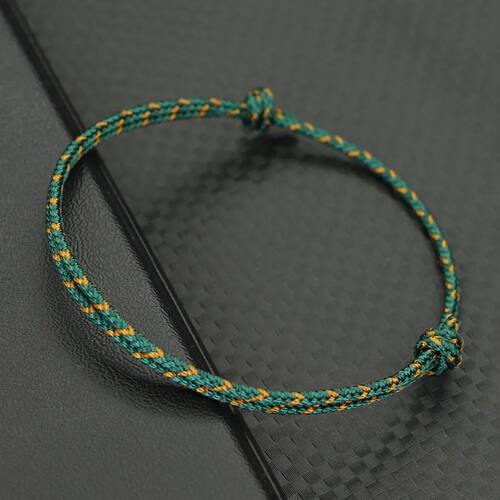 Handwoven Ethnic Colorful Rope Bracelet Unisex Easy Knot