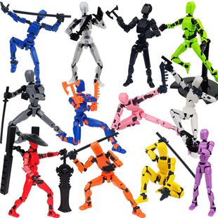 Multi-Jointed Movable Shapeshift Robot 3D Printed Mannequin