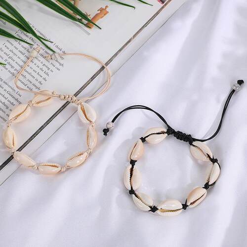 Bohemian Trendy Natural Seashell Bracelet Anklets For Women