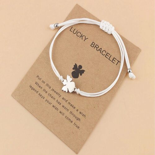 Stainless Steel Little Angel Bracelet For Wmen Adjustable