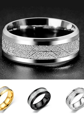 Fashion Man Ring 2023 New Stainless Steel Black Wedding
