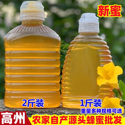 新蜜正宗广东高州荔枝蜂蜜龙眼蜂蜜百花蜂蜜土蜂蜜原蜜纯正无添加