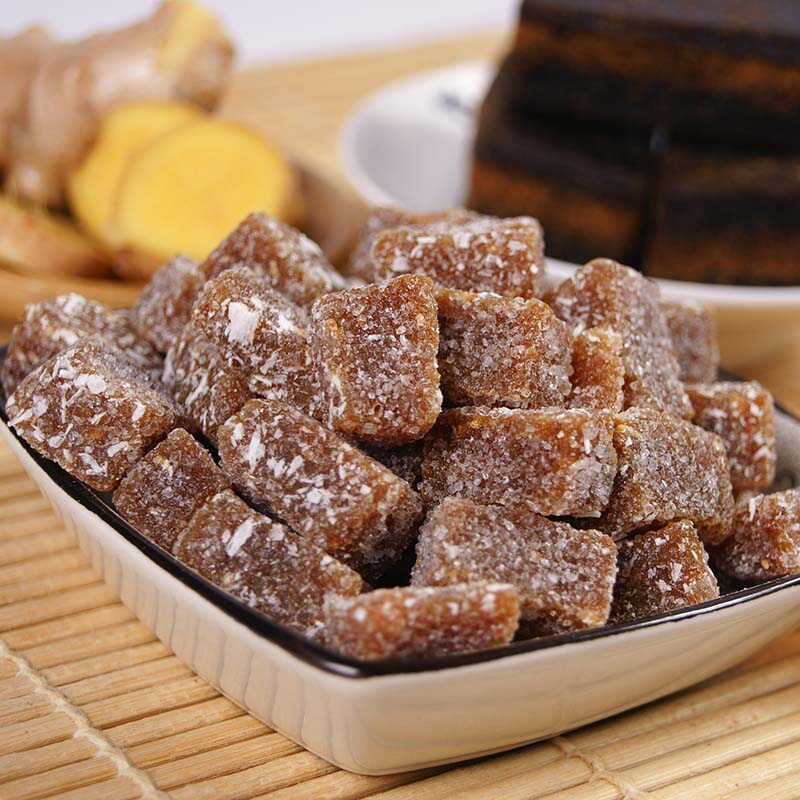 良冈山 顺金食品 姜块 纯手工姜糖休闲零食姜汁软糖200g糖果零食