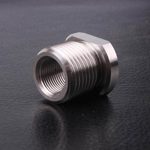 KD跨境汽车改装1/2-28 to 3/4-16不锈钢过滤燃油滤清器适配器转aZ