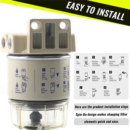 GW汽车改装船用燃油滤清器S3213油水分离器总成燃料水分离过滤aZ