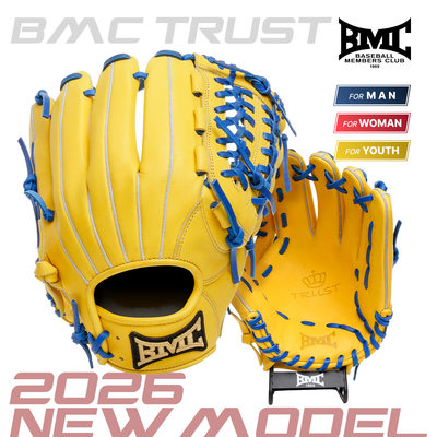 BMC接球手套菲律宾产棒垒球美国小牛皮通用12inch密网档右投 现货