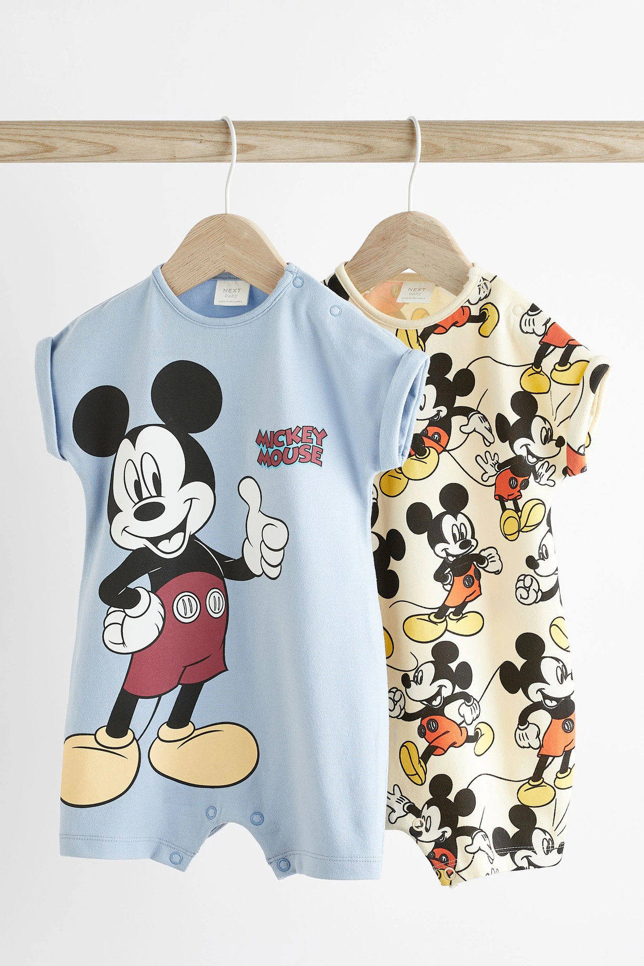 现货英国NEXT童装男童婴儿宝宝a类米奇短袖连体衣连身衣短裤爬服2