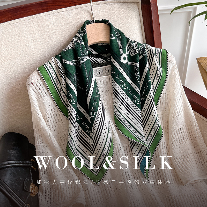 真丝羊毛丝巾2026新款围巾
