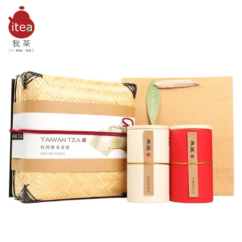 我茶itea传承高档礼盒梨山高山茶台湾冻顶乌龙300g台湾高山茶礼盒