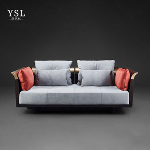 leather style sofa上海定制 Chinese Promemoria轻奢真皮沙发New