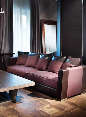 Promemoria沙发布艺直排浙江工厂Simple sofa is exported abroad