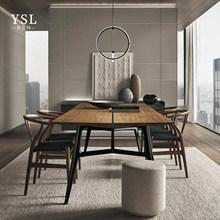 Rimadesio餐桌Retro and Simple Dining Table意式极简大理石上海