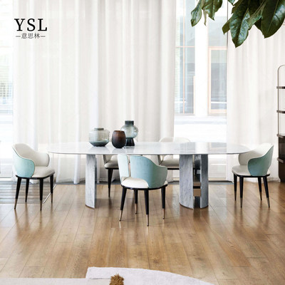 Capital轻奢大理石圆餐桌