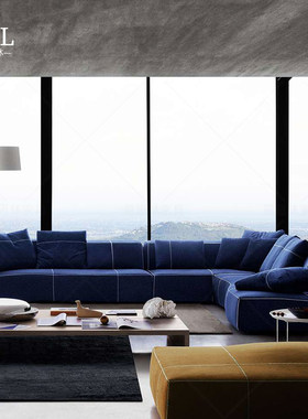 B&B Italia简约布艺沙发Customized minimalist fabric sofa