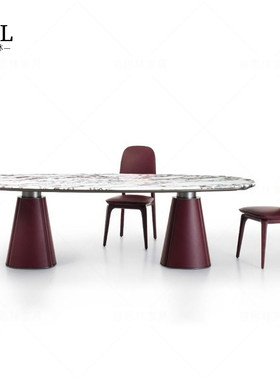Giorgetti大理石餐桌Marble minimalist dining table北京定制