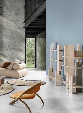 Cornelio Cappellini书架家具现代简约书柜奶油风别墅储物柜