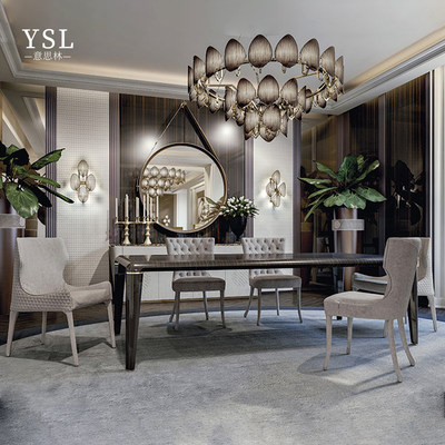 Vittoria Frigerio轻奢实木烤漆餐桌solid wood dining table浙江