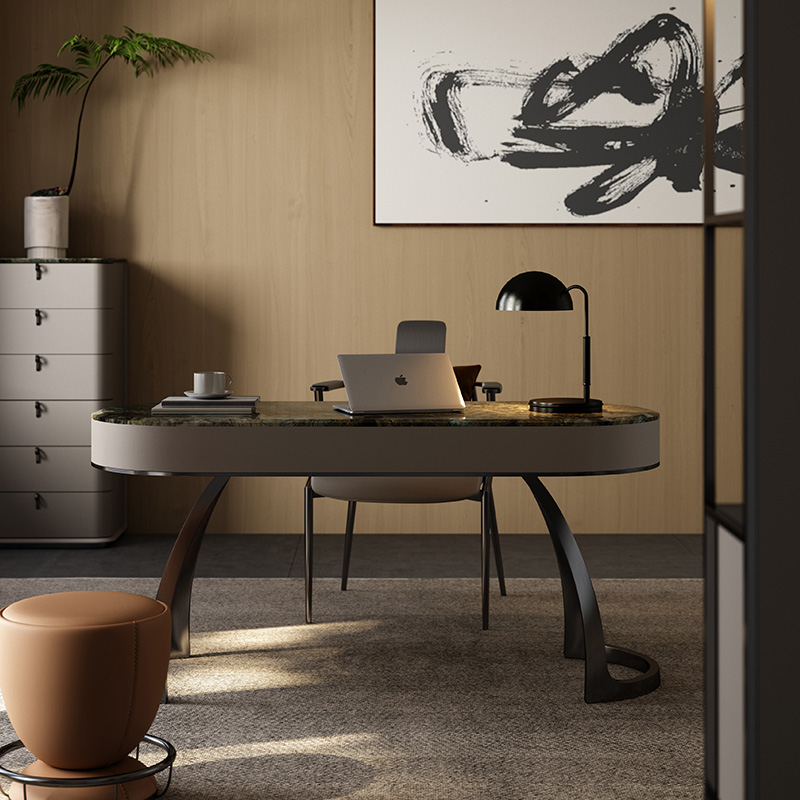 Muran慕然意式书桌天然大