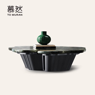 轻奢高级感设计师荷叶异形创意大理石茶几 Muran慕然茶几客厅意式