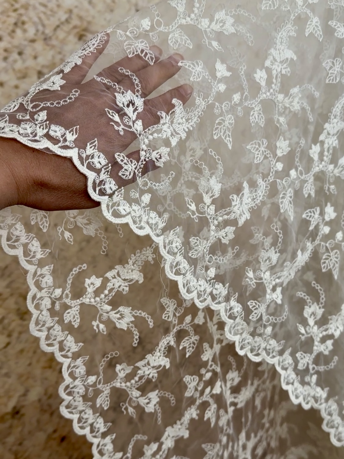 棉线刺绣蕾丝网纱面料绣花辅料服装连衣裙旗袍婚纱设计师布料Diy