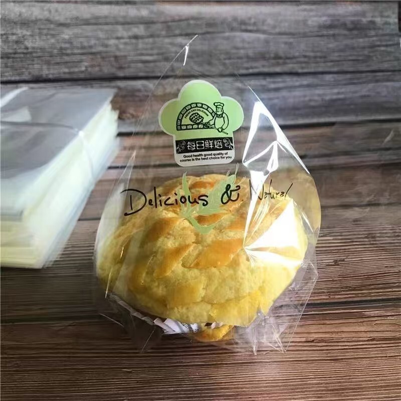 烘焙双开三角袋菠萝包甜甜圈欧包鲜小面包包装袋透明随手包袋