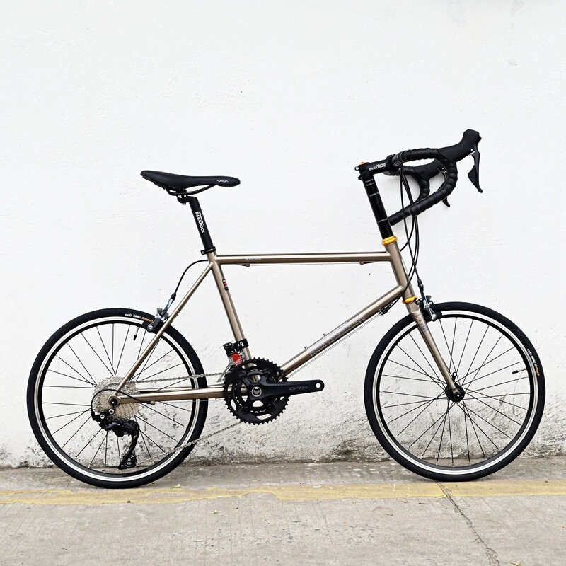 黑岩小轮公路车451钢架自行车城市通勤便携复古弯把直把可选R7000
