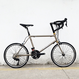 黑岩小轮公路车451钢架自行车城市通勤便携复古弯把直把可选R7000