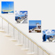 楼梯间装 饰画地中海风格 现代简约无框画走廊过道餐厅酒店挂画壁画