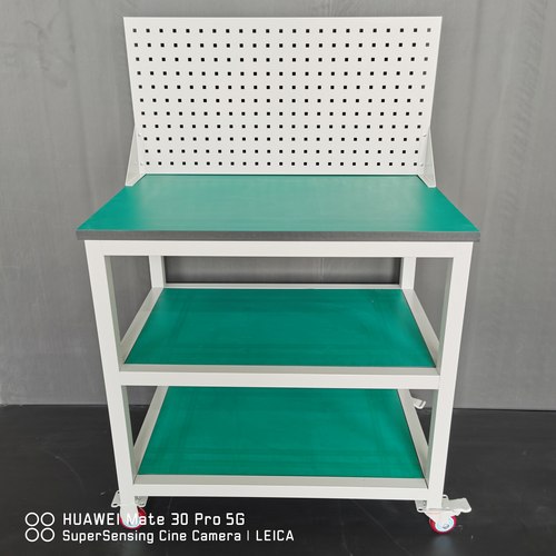 CNC数控刀柄架移动小推车工作台雕刻模具带轮周转车防静电置物架