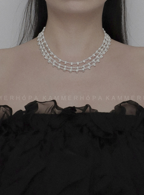 kammerhopa 设计师品牌925银中号骷髅拼接多层次感项链新品25款