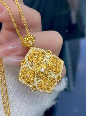 越南沙金吉祥如意吊坠项链女时尚