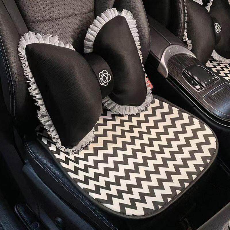 汽车头枕车用腰靠内饰山车载座椅护颈靠枕套装创意四季通用女