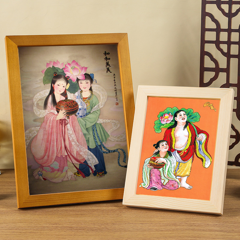 婚礼装饰画实木相框摆件高清画心