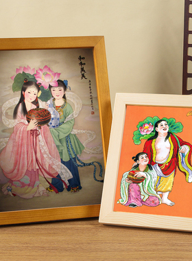 婚礼装饰画实木相框摆件高清画心