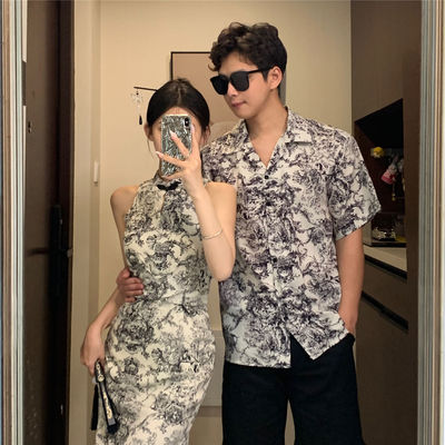 古风高腰裙小众设计感碎花裙国潮