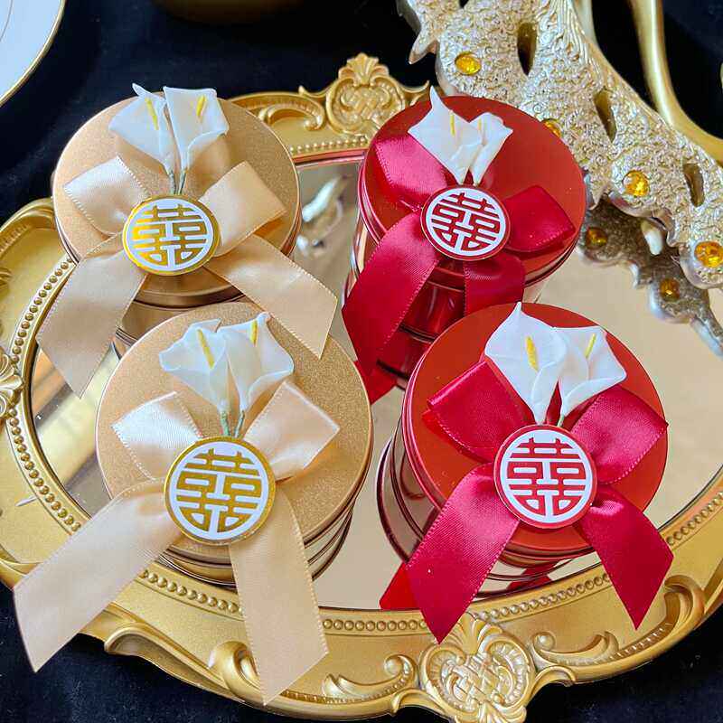 婚礼免折叠新款糖果盒创意图片
