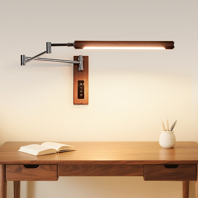 中古风床头灯书桌护眼插电壁挂灯