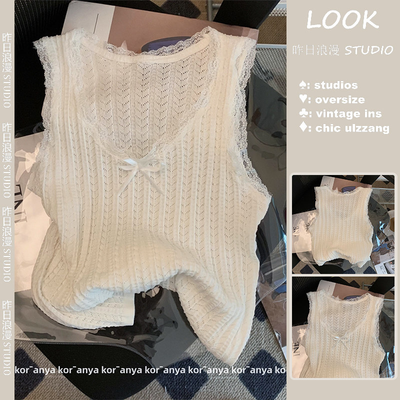 대외 무역 마지막 싱글 여성 의류 정리 레이스 신축성 조끼 멜빵 여성 슬림 이너 레이어드 탑