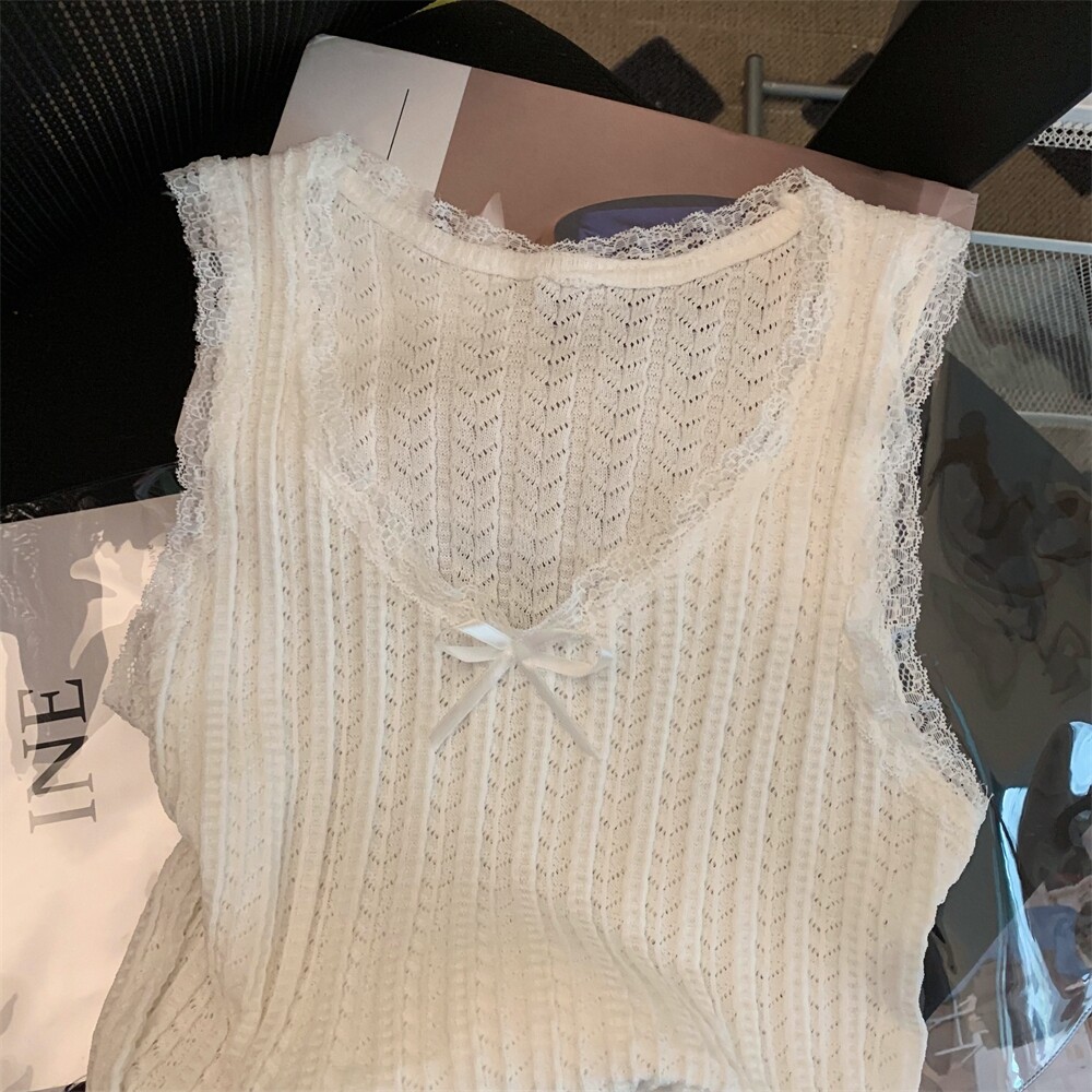 대외 무역 마지막 싱글 여성 의류 정리 레이스 신축성 조끼 멜빵 여성 슬림 이너 레이어드 탑