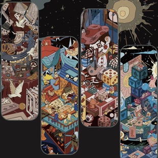 大麦洛洛6.0造景贴纸3D微缩场景拼装小屋贴纸解压立体DIY手帐贴纸